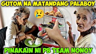 KAAWA-AWANG NANAY NA PALABOY PINAKAIN NI PB TEAM NONOY