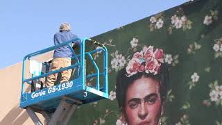 Frida Kahlo vinyl graphic removal