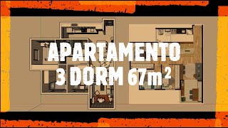 APTO 3DORM 67m²