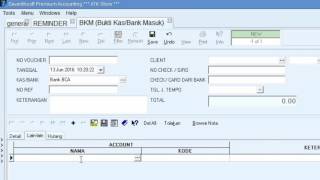 Tutorial Software Akuntansi Seventhsoft - Penerimaan Biaya Lain di BKM