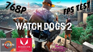 Watch Dogs 2- Ryzen 3 2200G Vega 8 & 8GB RAM