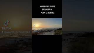 my beautiful shots of sunset in playa la barrosa, cadiz