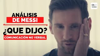 Entrevista a Messi análisis de los gestos - comunicacion no verbal: decaído, frustrado y resignado