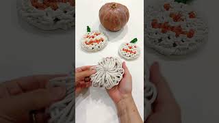 macrame pumpkin  , Halloween pumpkin Decor,