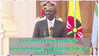 FULL SPEECH BY PRESIDENT RUTO AS HE WITNESSED THE SWEARING IN OF 6 COURT OF APPEAL JUDGES.