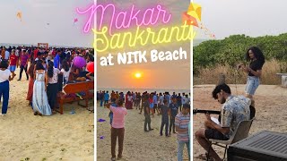 Makar Sankranti 🪁Celebration at NITK Beach🏖️|| NIT Surathkal || UDAAN 2023#collegelife #iitjee