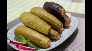 How to make Stuffed zucchini and eggplantمحشي الكوسا و الباذنجان