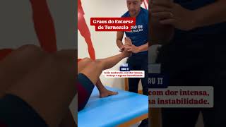 Graus de entorse de tornozelo #Fisioterapia #tornozelo #dicas