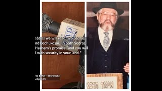 Radio Talk on Parshiyos Behar - Bechukosai (Yiddish with ENGLISH SUBTITLES)