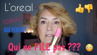 Team Beautés Majuscules : RAL 💄 Age Perfect "Rouge lumière" de l'Oréal