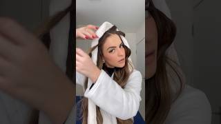 Cabelo cacheado sem fonte de calor com a faixa do roupão. #hairtutorial #cachos #babyliss #cabelo