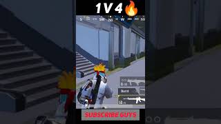 1 v 4🔥|#shorts #short #pubgmobile #bgmi