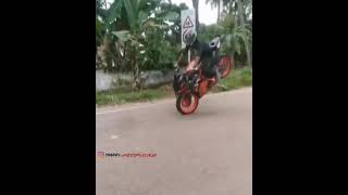 Yamaha r15 v3 bs6 stunt status 😱