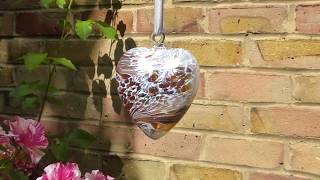 Sienna Glass 8 cm Glass Heart