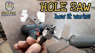 How to use a hole saw metal cutter tool || यह कैसे काम करता है #holesaw #metalcutter #howtodo #metal