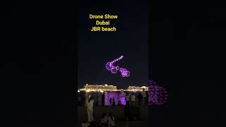 spettacolo di droni fantastico a JBR Beach a Dubai