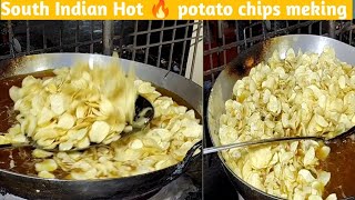 most hygienic South Indian Hot 🔥 meking potato chips in Patna 😱