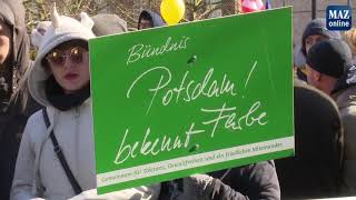 Neonazi- Demo in Potsdam