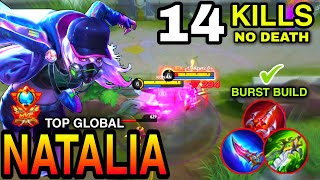 Natalia Unkillable Aggressive Rotation |Natalia Gameplay| |Top Global| |Best Build| By: ᴋᴏɴᴀɴ -MLBB