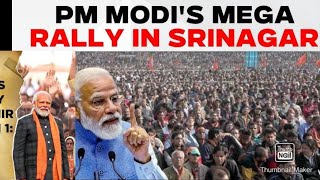 #pmmodi in #srinagar || Holds a Mega political Rally || Again Targeted #pdp #congress & #jknc