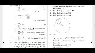 Geometry question paper Solution Practice paper for Maths2 26 March 2022 Sample paper solutions