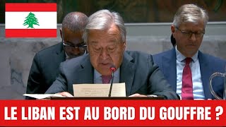 « Le Liban est au bord du gouffre », prévient le chef de l'ONU | Conseil de sécurité