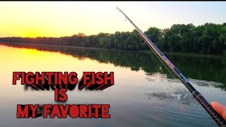 Fighting Fish on the Potomac (I thought this fish would break me off!)