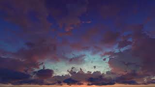 ( CGI 4k Stock Footage ) Red brick clouds sunset dusk sunrise seamless loop no. 5