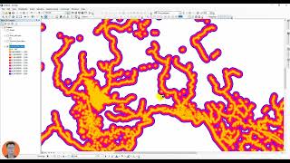 Buffer shapefile to raster (euclidean distance tool)2