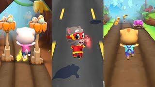 Talking Tom Time Rush VS Hero Dash - Talking Angela, Hero Tom, Ginger Gameplay