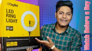 Cheap & Best Quality Digitek (DRL-18H) LED Ring light | After using 2 months Unboxing & Review 2021