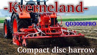 【Kverneland】ショートディスクQD3000PRO  / Qualidisc pro : Compact disc harrow クボタ