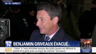 Griveaux évacué après une intrusion dans son ministère cet après-midi