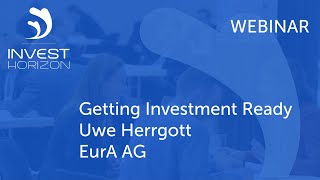 Webinar: Getting Investment Ready