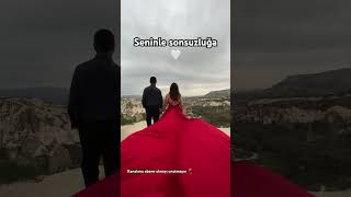 Seninle sonsuzluğa 🤍 #aşk #karıkoca #vlog #fotoğrafçekimi #kapadokya #blog #vlogs #reddress