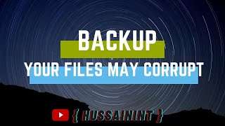 Your files might get corrupted so better Back it Up !!!