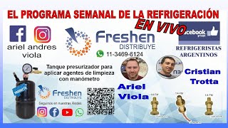 El programa de la refrigeración en vivo