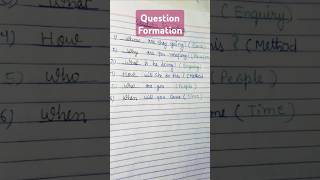 Question Formation #english