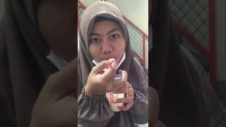 makan ice cream mixue barenh adik ... #shorts #icecream #mixue #minivlog