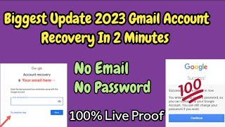 how to recover gmail account without recovery email or phone number | google 2023