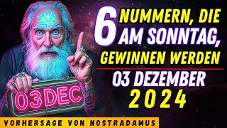 Glückszahlen: 6 NUMMERN, UM DEN JACKPOT AM SONNTAG, DEM 1. DEZEMBER 2024 ZU GEWINNEN