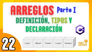 🟣 CLASE 22 - ARREGLOS: DEFINICIÓN, TIPOS y DECLARACIÓN