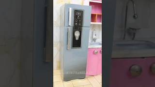 Cardboard Two Door Refrigerator💡Realistic Toy for Dolls |Miniature Furniture