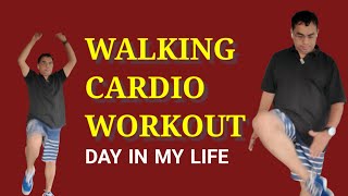 ME DOING WALKING CARDIO WORKOUT DR KHALEEL VLOG