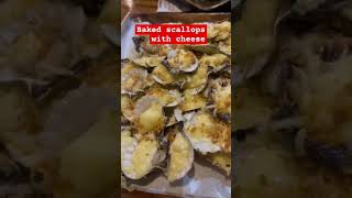 Baked scallops with cheeses #music #song #lyrics #seafood #scallops #cheese #yummy #youtubeshorts