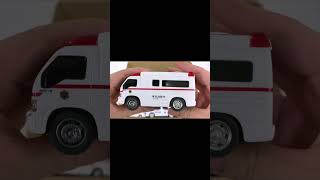 救急車のミニカー走る☆緊急走行テスト。坂道走行！Ambulance minicar runs! Emergency driving test! Slope driving