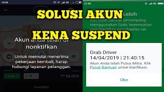 PENJELASAN AKUN GRAB YANG TERKENA SUSPEND