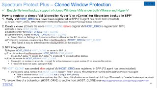 IBM Spectrum Protect Plus 10.1.10 Cloned Window Protection – Demo