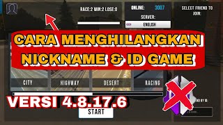 CARA MENGHILANGKAN NICK NAME AND ID GAME NEW VERSI CAR PARKING MULTIPLAYER