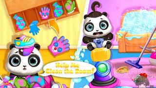 MERAWAT PANDA KECIL DAN BANTU MEMBERSIHKAN RUANGANNYA | PANDA CARE: PANDA'S LIFE WORLD | CARTOON